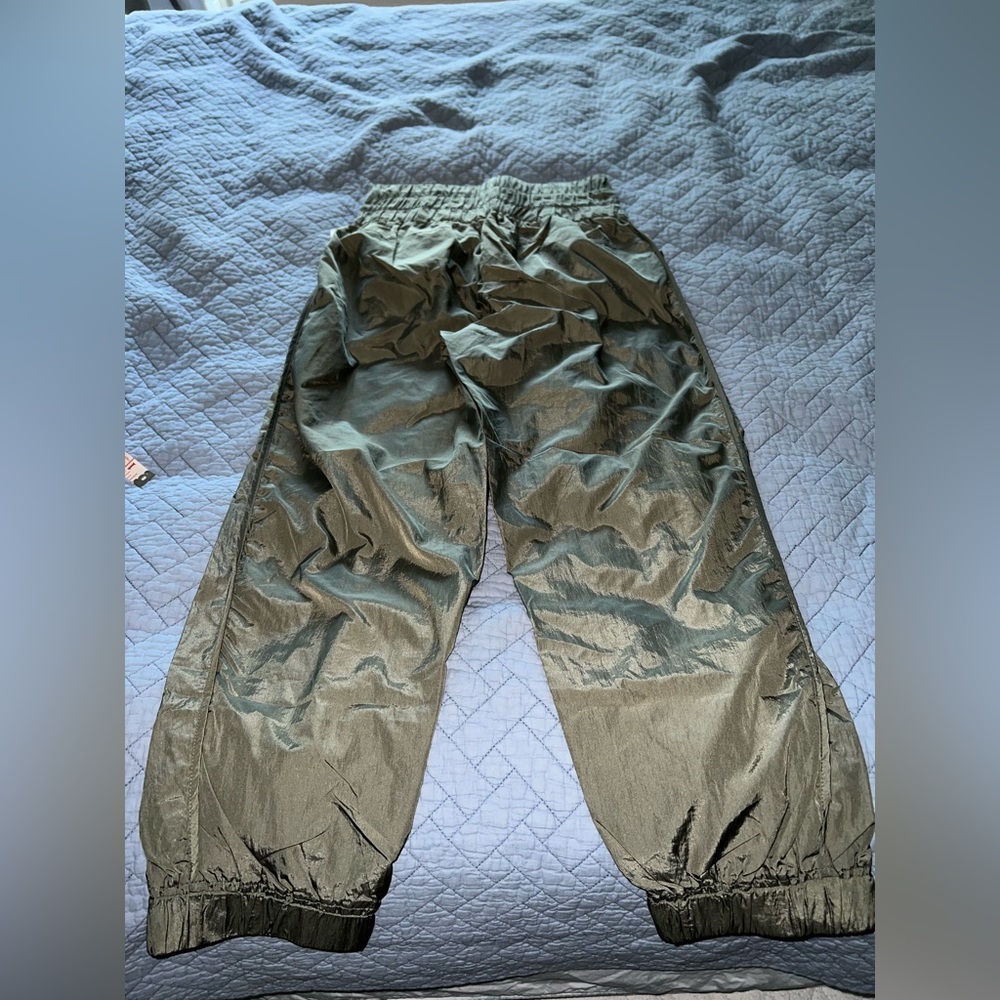 Free People Movement The Way Home Army Green Jogger Pants Sz M - Picture 7 of 8